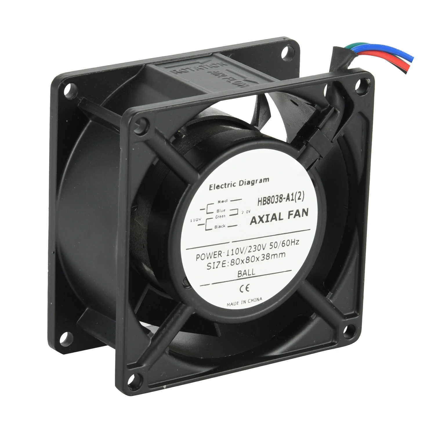 8038 Dual Voltage AC Fan